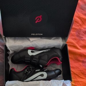 Peloton Black and Red Athletic Shoes for Performance